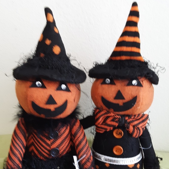 🛍️ Mr & Mrs Pumpkin Dolls Set 2 NEW - Picture 6 of 15